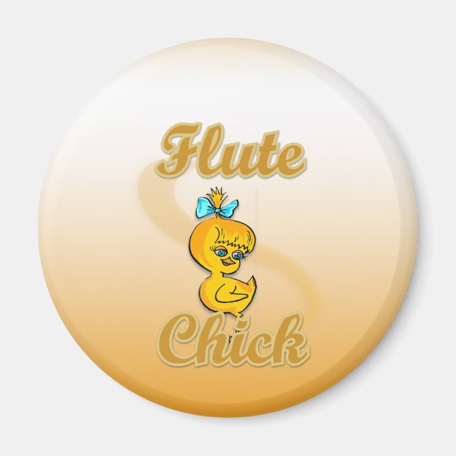 Flute Chick Magnet (Framsidan)