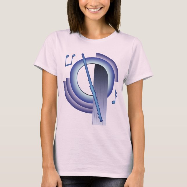 Flute Deco2 Tee Shirt (Framsida)