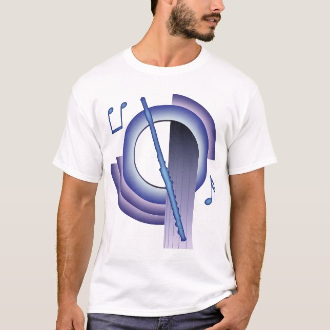 Flute Deco2 Tee Shirt (Framsida)