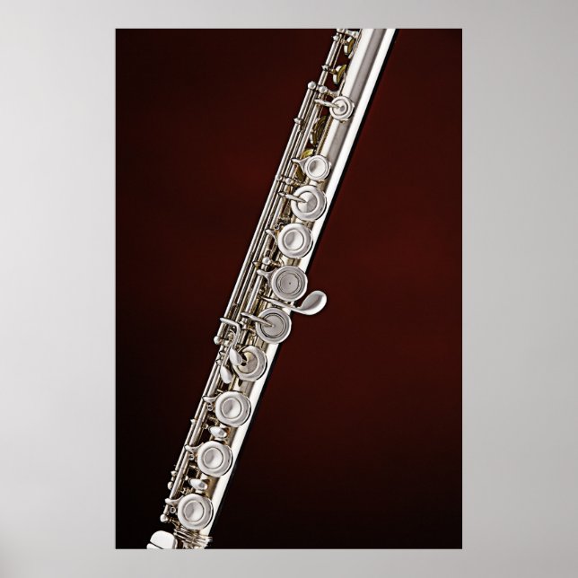 Flute eller Flutist Musician Poster (Framsidan)