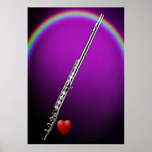 Flute eller flutist Poster