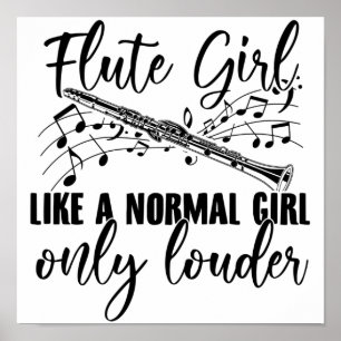 Flute Girl   Idéer om Flute Flute Gift Poster