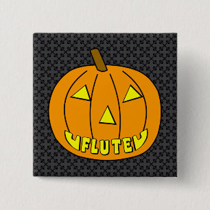 Flute Halloween Pumpkin Knapp