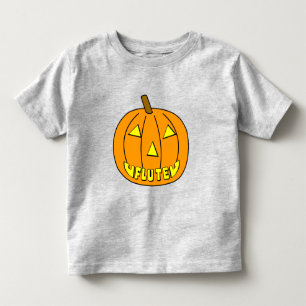 Flute Halloween Pumpkin T Shirt