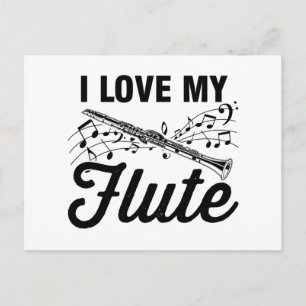 Flute Handgåvor för musikinstrument Vykort