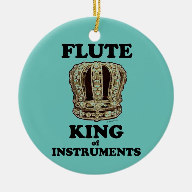 Flute Kung of Instruments Ceramic Ornament (Framsidan)
