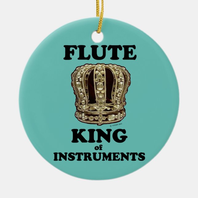 Flute Kung of Instruments Ceramic Ornament (Framsidan)