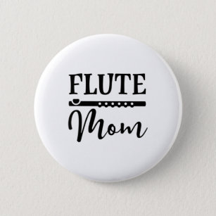 Flute Mamma Marching Band Parent Music T-shirt Knapp