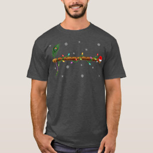 Flute Music Älskare Julafton Ljus Santa Flute Chri T Shirt