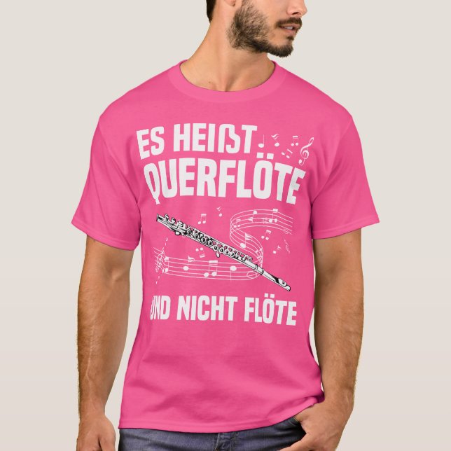 Flute Music Instrument Musical Instrument Transver T Shirt (Framsida)