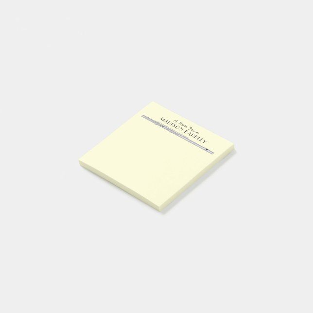 Flute Music Teacher Band Post-it Block (Vinklad)