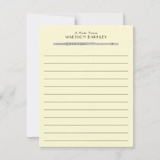 Flute Musician Music Teacher Band Tack Kort