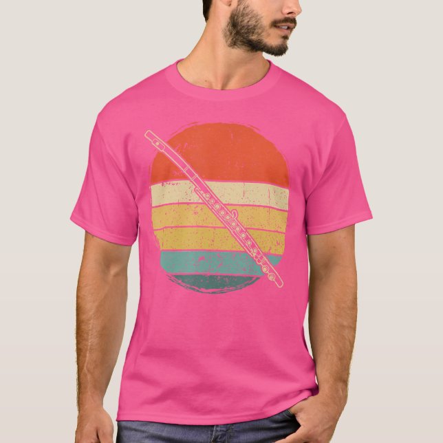 Flute Player Instrument Flute T Shirt (Framsida)