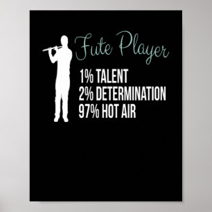 Flute Player-instrument Poster
