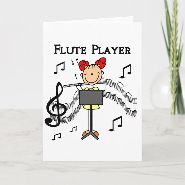 Flute Player-kort Kort (Framsida)