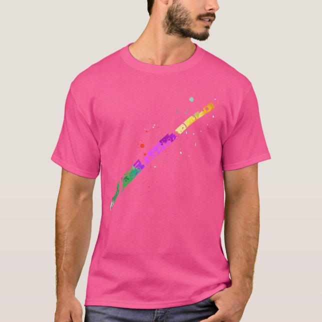 Flute Player - Musician - Musical Instrument Aerop T Shirt (Framsida)