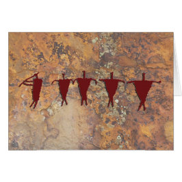 Flute Player och Caravan Hälsningskort