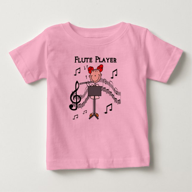 Flute Player Shirt T Shirt (Framsida)