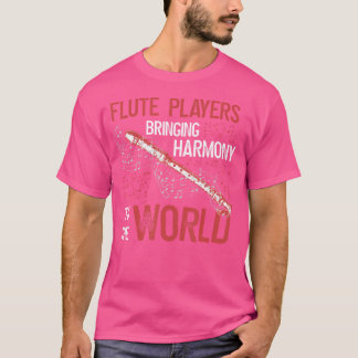 Flute Players som för harmonin till världsflöjten T Shirt