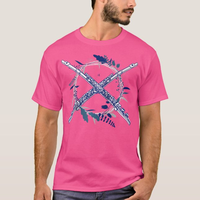 Flute Shirt Funny Marching Band Gift Baseball Te T (Framsida)