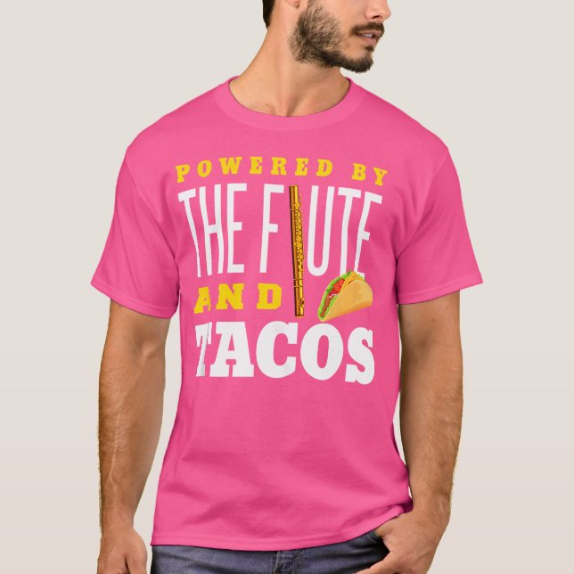 Flute Shirt Funny Taco Älskare Instrument Flute Kä T (Framsida)