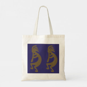 Flute Spela Kokopelli Figur - Grönt om Blue Tygkasse