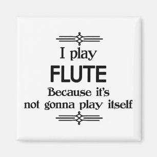 Flute - spela själv-snål Deco Music Magnet