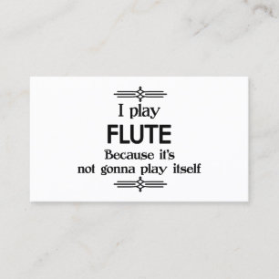 Flute - spela själv-snål Deco Music Visitkort