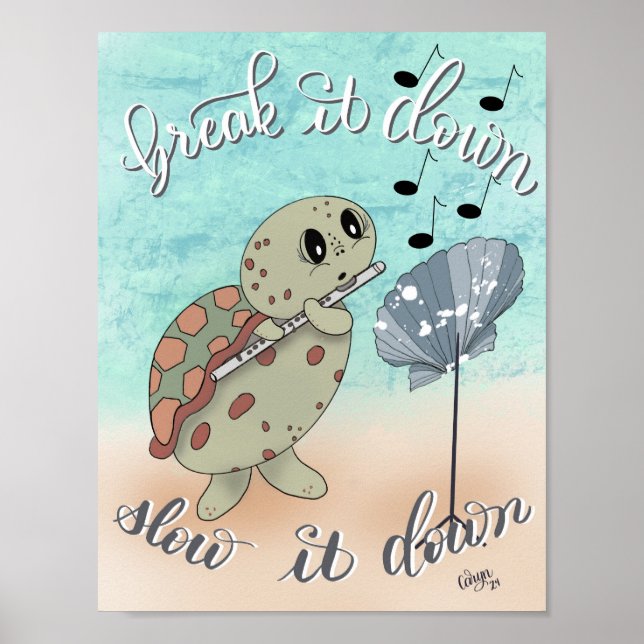 Flute Spelturtle Poster (Framsidan)