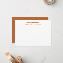 Flute Stationerie - Personlig Flute Note Card Anteckningskort