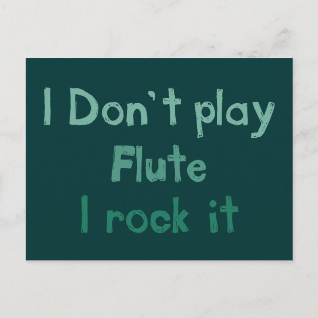 Flute Sten IT-vykort Vykort (Framsida)