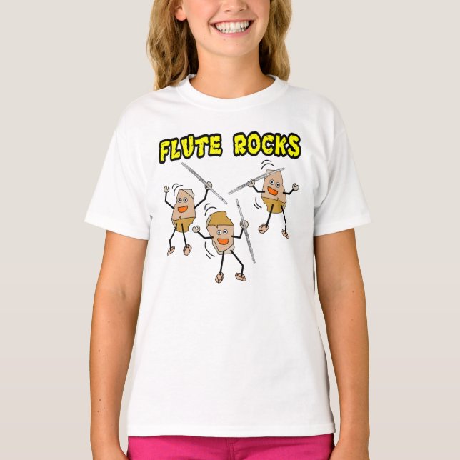 Flute Sten T Shirt (Framsida)