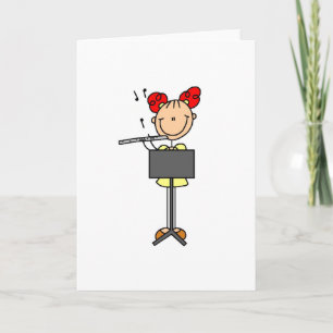 Flute Stick figur-kort Kort