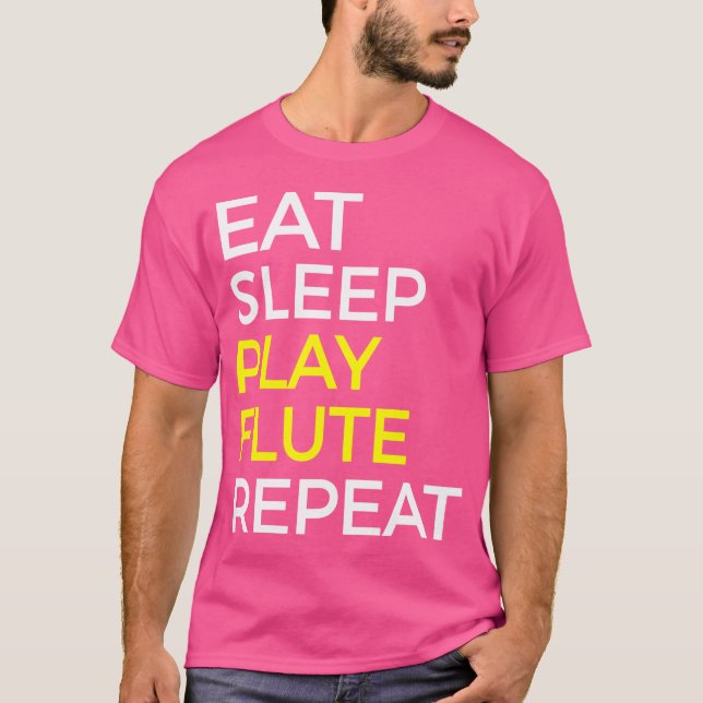 Flute T Shirt-gåva för flute-spelare Shirt (Framsida)