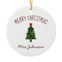 Flute Teacher Anpassade julklapp Ornament