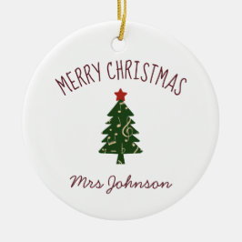 Flute Teacher Anpassade julklapp Ornament