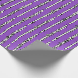Flute Teckning Mönster Presentpapper