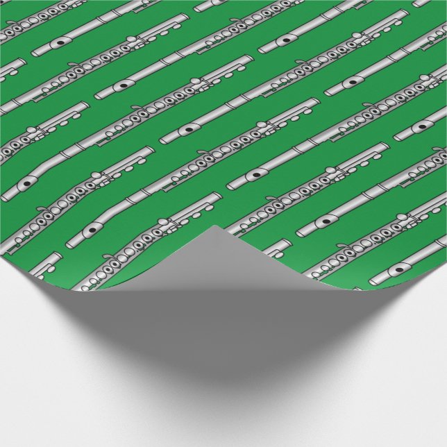 Flute Teckning Mönster Presentpapper (Hörn)