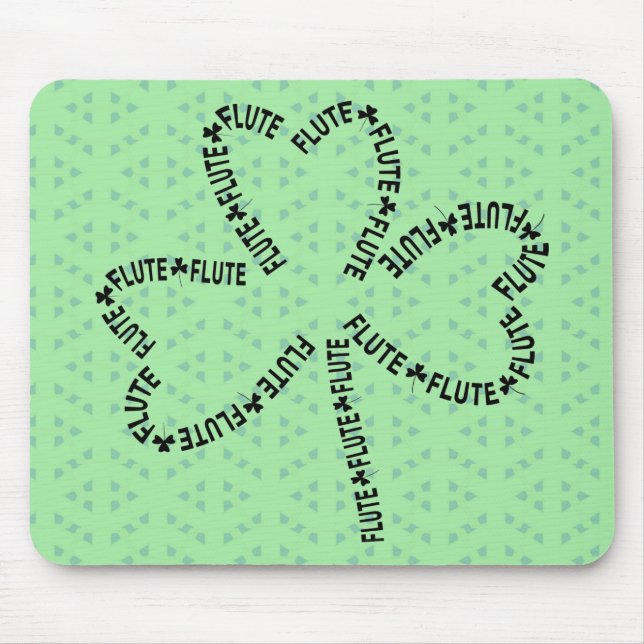 Flute Text Shamrock Musmatta (Framsidan)