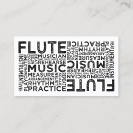 Flute Typografi Visitkort