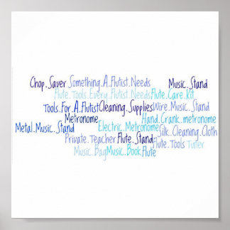 Flute Verktyg Poster