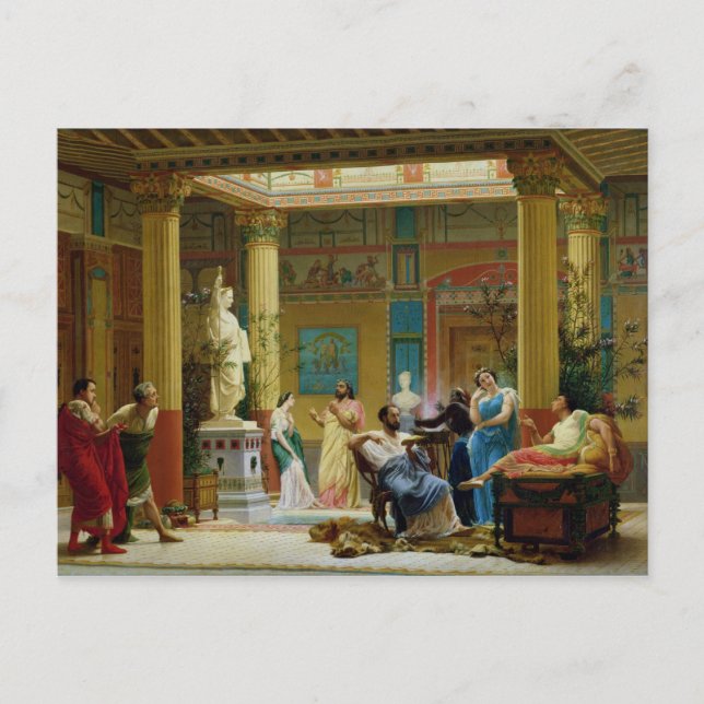 Fluteplayer och Diomedes hustru Vykort (Framsida)