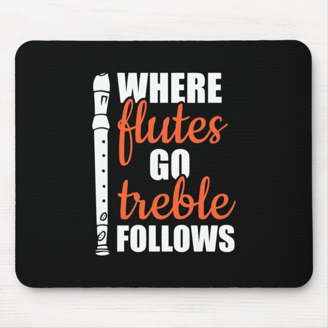 Flutes går och trebble följer musmatta (Framsidan)