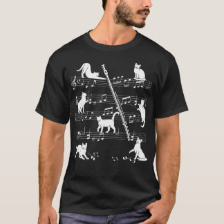 Flutist- eller flutistkateter för katodlysrör t shirt