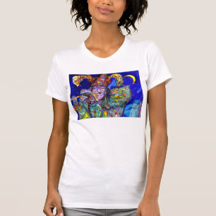 FLUTIST I BLÅ T SHIRT