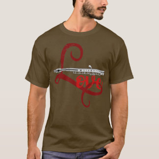 Flutist Kärlek Flute T Shirt