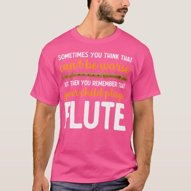 Flutist Orchestra Player Marching Band Musician Fu T Shirt (Framsida)
