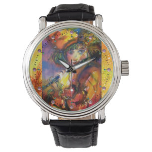 FLUTISTPORTRÄTT/Venetian maskerad Armbandsur