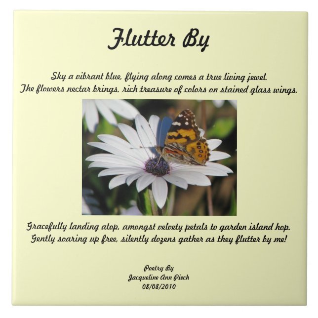 Flutter efter bricka kakelplatta (Framsidan)