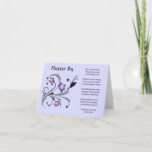 Flutter efter hälsningskort kort (Framsida)